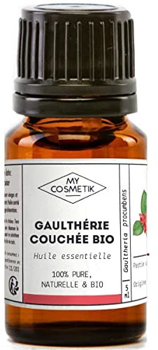 MY COSMETIK - Ätherisches Wintergrünöl - Aus biologischem Anbau - HEBBD/HECT chemotypisiert - 100% rein und natürlich - ECOCERT-zertifiziert - 5 ml