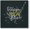 20 Servietten Happy New Year Silvester Neujahr als Tischdeko für den Jahreswechsel. Servietten schwarz gold ideal zum feiern 33x33cm