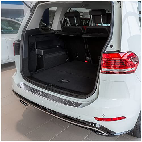 teileplus24 AL103 Ladekantenschutz Aluminium kompatibel mit VW Touran 2 5T 2015-, Farbe:Silber