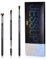 Jessup Pinselset Make Up Pinsel Augenbrauenpinsel Set 3-teilig professionelles Makeup Pinsel Set, hochwertiges Makeup Pinselset, Schwarz Silber T326