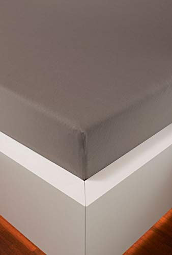 Schlummerglück Spannbetttuch mit hochwertigem Tencel, Falten- und bügelfrei, ideal für höhere Matratzen/Boxspringbetten, versch. Größen und Farben wählbar (Cappucino, 180-200 x 200-220 cm)