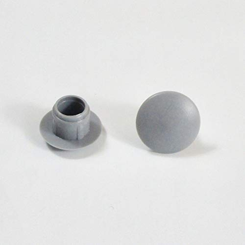ajile - Bouchon Cache Obturateur pour Trou Alésage de Diamètre 8 mm - Plastique GRIS - Sachet de 50 pièces - OBF308x50-FBA