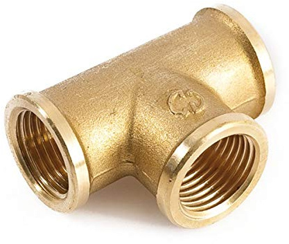 T-Stück 1 1/2 Zoll DN 40 Typ 130 IG/IG/IG (Innengewinde) für Warm- und Kaltwasserinstallation im Trinkwasserbereich zur Kombination mit anderen Materialien