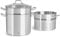 SPRINGLANE Edelstahl Kochtopf mit Glasdeckel 11 L, Gemüsetopf Induktion, Suppentopf, Nudeltopf inkl. Siebeinsatz/Dampfgarer und Nudelsieb