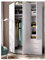 Befara KLEIDERSCHRANK 3-TÜRIG Nine, Weiss, 121 x 52 x 184 cm, Kleiderschrank 3 turig