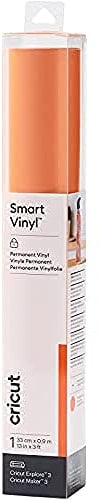 Cricut Smart Vinyl Permanent | 1 sheet | 33cm x 0.9m | Orange
