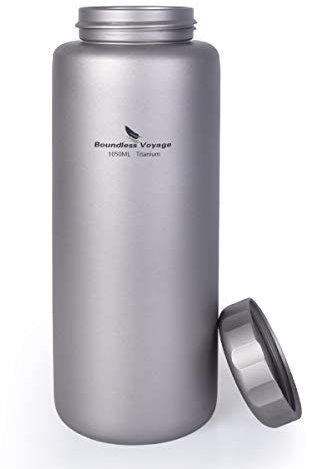 Boundless Voyage Bouteille d'eau en titane de 1050 ml - Pour le camping, la randonnée, le cyclisme, le thé, le café, la cantine