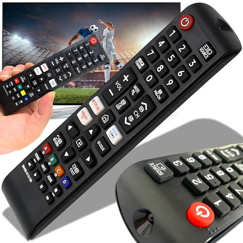 Retoo Mando a Distancia Universal Samsung, Compatible con Modelos Smart TV, Función Netflix, Control Remoto para Televisor LCD, LED, 3D, 4K, Reemplazo para Mandos Originales
