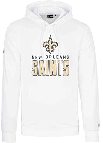 New Era - NFL New Orleans Saints Team Logo and Name Hoodie Farbe Weiß, Größe M