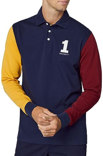 Hackett Heritage Rugby Long Sleeve Polo M