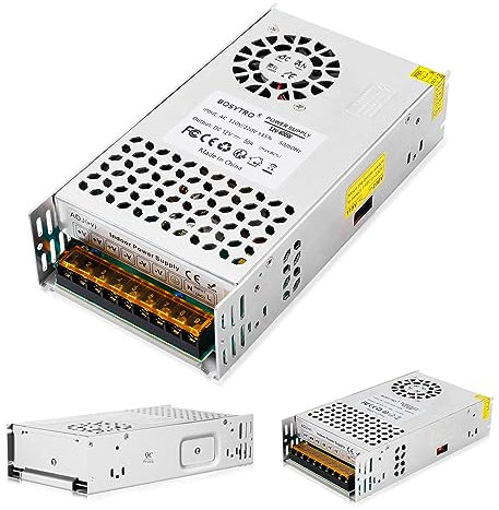 BOSYTRO 12V 50A 600W Alimentation, Alimentation à Découpage, AC 110/220V (SMPS) DC 12V Transformateur d'alimentation pour Bande LED, Radio, CCTV,Imprimeur,Équipement d'automatisation Industrielle