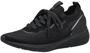 Tamaris Schnürer Damen Vegan sportlich schwarz,EU 39