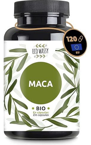Maca Andina | Radice di Maca Peruviana 100% Pura e Naturale. 120 Capsule BIO. Nessun Additivo. Aumento di Energia, Vitalità e Prestazioni. Aiuta il Sistema Immunitario e l'Equilibrio Ormonale.- (120)