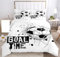SHUAIG Housse de Couette Football,taie d'oreiller 80x80cm,Set de Linge de lit Football garçon Set de Linge de lit Effet 3D Footbal Impression Microfibre Housse de Couette.(Style 1, 220x240cm)