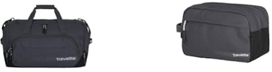 travelite Reisetasche Größe M, Gepäck Serie Kick Off: Praktische Reisetasche & Handgepäck Kosmetiktasche, Gepäck Serie Kick Off: Praktische Kulturtasche