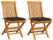UTSRABFA Deckstühle Freizeitstühle Terrassen-Schwingstuhl Bar-Stühle Gartenstühle mit Taupe Kissen 2 STK. Massivholz Teak Geeignet für Außenbereich, Küche, Esszimmer, Gästezimmer