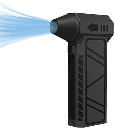 Plumero de aire multifuncional con ventilador violento adecuado para coches, casas, teclados de computadora y uso en exteriores; secado de viento ajustable de 4 velocidades, eliminación de polvo,
