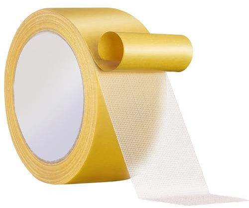 Kisvic Doppelseitiges Klebeband Extra Stark, 3cm x 20m Teppichklebeband Doppelseitig Transparent, Ablösbar Ideal für Teppich, Foto, Wand, Küche