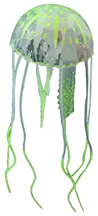 Pleayietoopiatiey Künstliche Quallen für Aquarien, leuchtende künstliche Quallen, dekorativ, Büro, Restaurant, Unterwasser, Aquarium, Dekoration, Ornament, Gelb