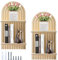 YapitHome 2 Pièces Murale Étagère,Tablette Murale Bois,Longue en Bois Étagère pour Cuisine,Salon,Chambre à Coucher,Salle de Bain