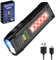 Flashlight UV Light 365nm, Blacklight EDC Flashlights Mini LED high Lumen USB -C Rechargeable Portable with Magnetic Base, COB White & Red Light, Output Emergency Power, for Pet Urine, Resin Curing