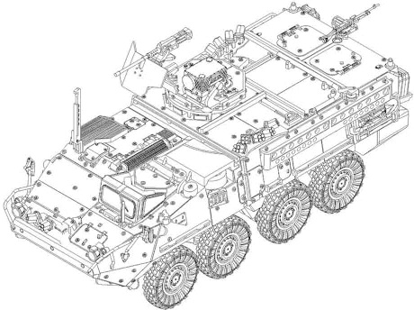 Trumpeter 757422-1/72 M1127 Stryker - Maßstab 1:72