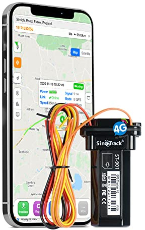 SinoTrack GPS Tracker Device for Vehicles,Vehicle Device No Monthly Fee Tracking System Real-Time Car GPS,ST-901L 4G Hidden Car Locator Tracking Device for Vehicles Car Motorcycle Truck Taxi