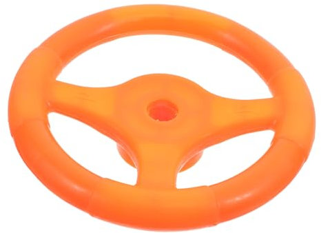 BESTonZON Schwingscheibe Auto Spinnen Musical Fahrzeug Spielplatz-lenkrad Treiber Jungs Krippe Kind Sitz Fahren Lenkung Knöpfe Schaukel Zubehör Orange Plastik