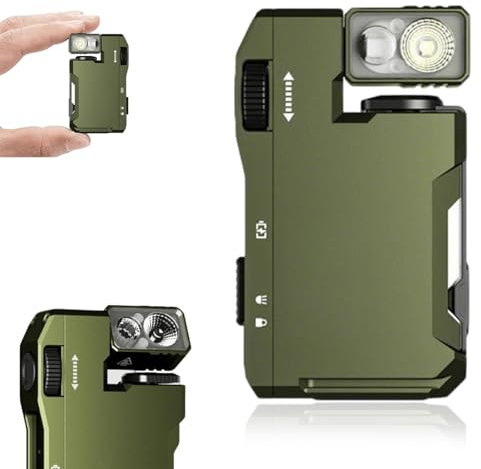 Ukisisi g5 Rechargeable EDC Flashlight,g5 Magnetic mini Flashlight Keychain high lumens rechargeablen Portable,3 Modes 400 Lumens 180°Rotation,Dual Light,IP68 Waterproof,for Outdoor Emergency-B