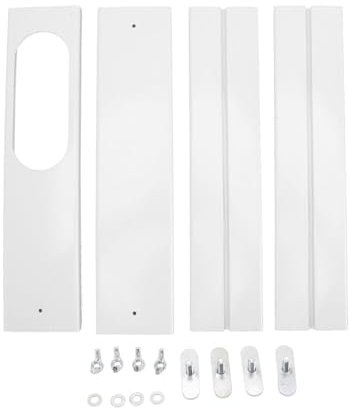 FytStycale Kit di Ventilazione per Finestra per Condizionatore D'aria, Parte Scorrevole in PVC per Finestre a Ghigliottina