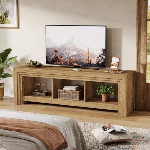 Tribesigns TV Stand Unit Cabinet - 160 cm Long TV Table with Storage for Living Room Suitable for Up to 75 inch TVs Television Stand Media TV Console with Open Storage Entertainment Unit for Bedroom