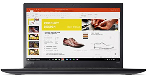 Lenovo ThinkPad T470s Ordinateur portable avec Intel Core i7-6600U, 8 Go de RAM DDR4, 256 Go SSD, Windows 7 Pro - Écran FHD IPS de 14 - Noir - 20JS0004US