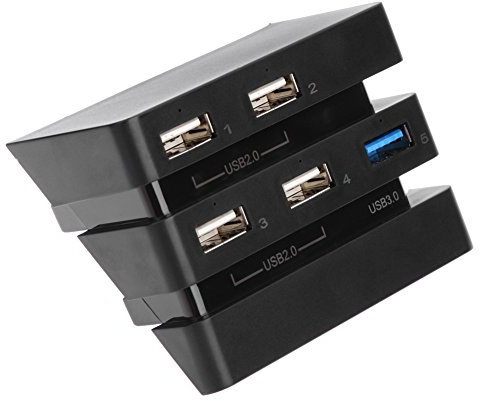 Amazingdeal365 Hub USB 3.0 et 2.0 5 ports pour console de jeu PS4 Pro Conso.