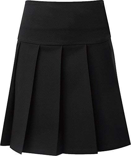 David Luke Junior Drop Waist Knife Pleat Skirt Black 4-5 Years