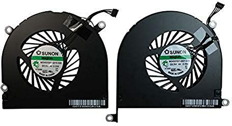 OLVINS ventilador de la CPU izquierda + derecha para Apple MacBook Pro 17'' A1297 Ventilador de refrigeración 661-5044 661-5043 MG45070V1-Q010-S99 MG45070V1-Q021-S9A