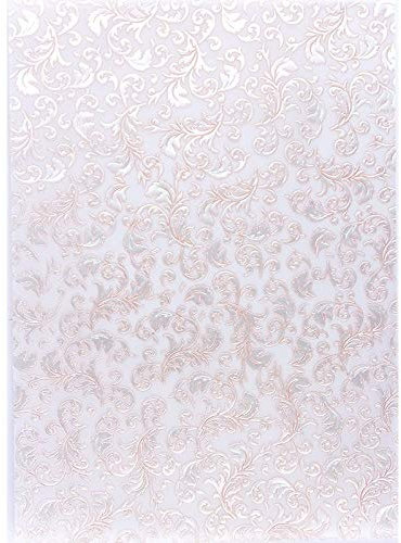 Ideen mit Herz Premium-Transparentpapiere, Nova Noblesse mit Top-Prägung & Perlmuttlack, DIN A4, 5 Bogen (apricot, Design 01)