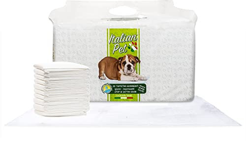 Italian Pet Traverse per Cani e Gatti Super Assorbenti 60x90 cm (30 Pezzi) Tappetini Igienici per Animali Cuccioli e Adulti - Multiuso, Neutralizzano Gli Odori, Asciugatura Rapida