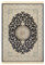 Nouristan Naveh Orient Teppich – Wohnzimmerteppich Orientalisch Kurzflor mit Fransen Vintage Orientalischer Samt-Teppich für Esszimmer, Wohnzimmer, Schlafzimmer – Dunkelblau Creme, 95x140cm