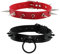 Manfnee Punk Gothic Collar Halsband PU Leder O-Ring Spike Niet Halskette Männer Frauen verstellbar