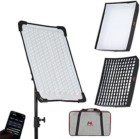 Falcon Eyes RX-18TDX III versión actualizada bicolor 100 W Roll-Flex luz impermeable IPX8 flexible LED Photo Light con panal de abeja Softbox Support APP Control