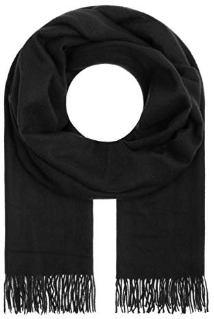 Majea Damenschal Winterschal Strickschal Damen Schal (880041) (schwarz 8)