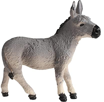 Deluxebase Mini-Tierabenteuer-Repliken – Esel aus handbemalten realistischen kleinen Kunststoff-Esel-Figuren, detailliertes Wildtiermodell für Kinder, Zoo-Spiele, Partygeschenke und Geschenke