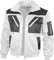 Qualitex - Pilotenjacke 4 in 1 - Kragen und Ärmel abtrennbar - mehrere Farben (6XL, Weiss/Grau)