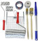 ROTIX Fassade streichen mit Farbrollern und Pinseln | Fassadenroller mit Abstreifgitter | Fassadenstreicher | Abdeckband, Masking-Tape | Abstreifgitter und Teleskopstange | 12-teilges Set