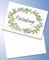 0001 10 Einladungskarten & 10 Umschläge SET''Eukalyptus'', Geburtstag, Hochzeit, Taufe, Konfirmation, Kommunion, Einladung, Fest, Erwachsene, Format DIN A6 (Postkarte 148 x 105 mm), 0049