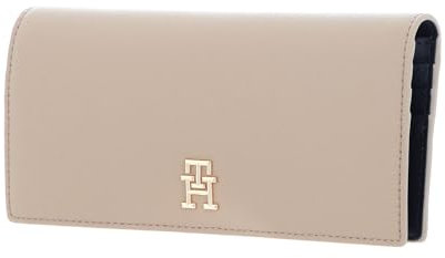 Tommy Hilfiger Damen TH Casual Large Wallet AW0AW14638 Geldbörsen, Beige (Beige)