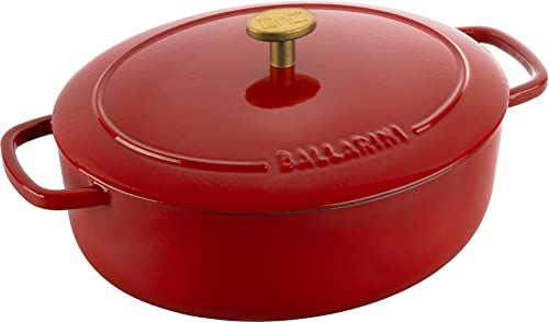 BALLARINI Bellamonte Cocotte ovale en fonte émaillée Rouge 23 cm 2,2 l