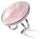 Anello In Pietra Naturale, Anello Con Avventurina In Argento, Grande Cabochon, Anello Aperto, Regolabile, Gioielli Sessuali Da Uomo E Da Donna,6 Quarzo Rosa