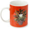 EliteKoopers 1Pcs Kim Haskins Cat in a Plant Pot Red Porcelain Mug For Home, Dining Table Accessories