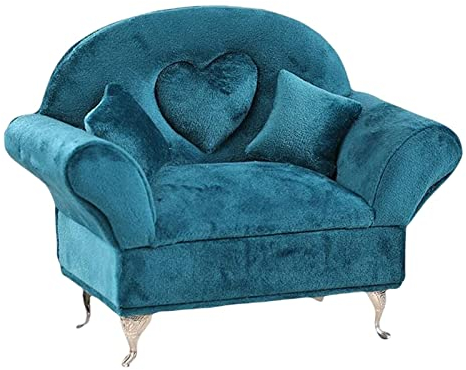 SM SunniMix Schmuckschatulle Sofa, Schmuckkästchen Couch, Exquisit Schmuckbox, Niedliche Schmuckkasten, Schmuckaufbewahrung Couch Tragbar für Schminktisch Halsketten Armbänder Ringe Ohrringe, GRÜN